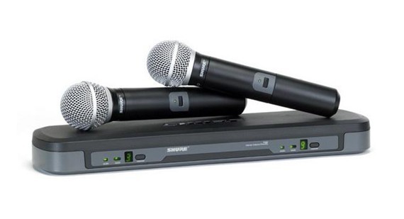 SHURE     PG288/PG58双通道U段红外可调频无线话筒(手持)
